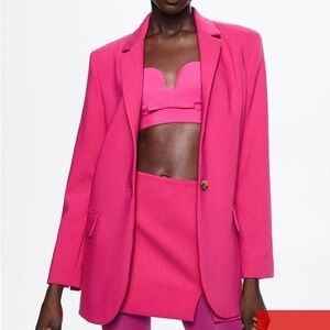 Peak lapel suit blazer size XL Mango Mng nwt